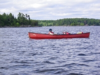 Doug canoeing